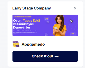 The compact Startup Spotlight card among UmayNow's left-side company cards