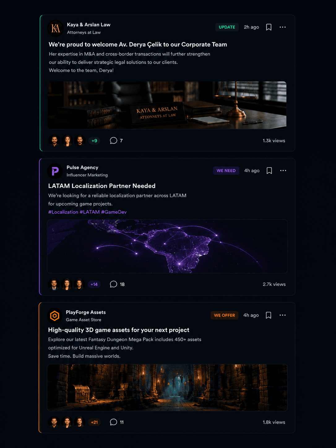 AI business discovery platform interface