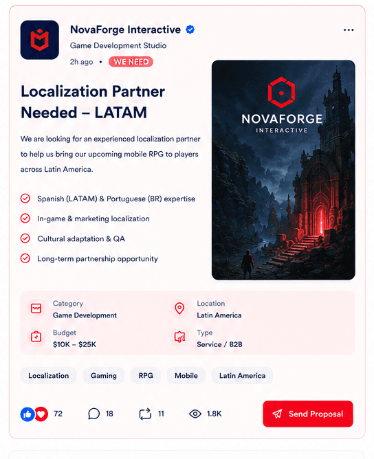 Business opportunity matching